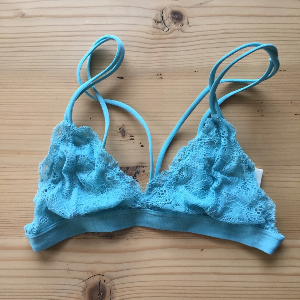 Light blue lace bralette